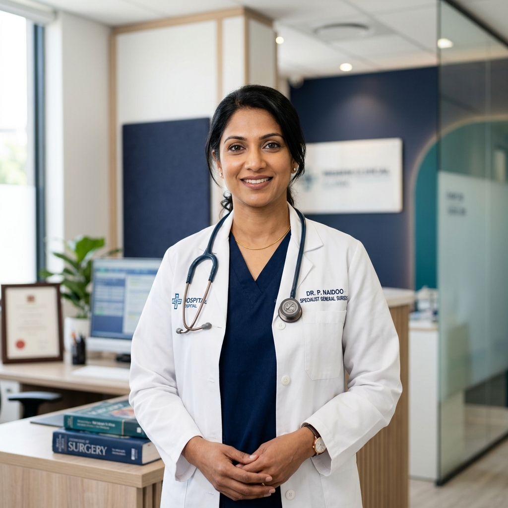 Mrs Naidoo - Specialist General Surgeon